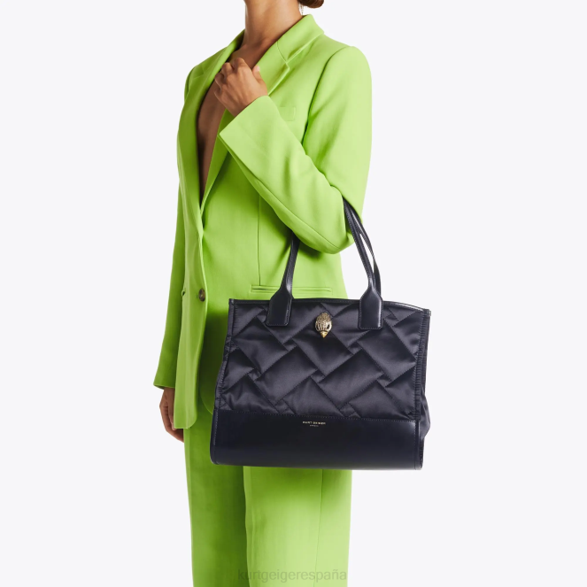 Kurt Geiger mujer Bolso shopper cuadrado pequeño londres reciclado 2LPR112 | bolsas negro